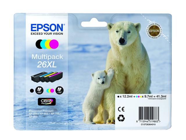 Epson T26XL (Polar Bear) Ink Cartridges