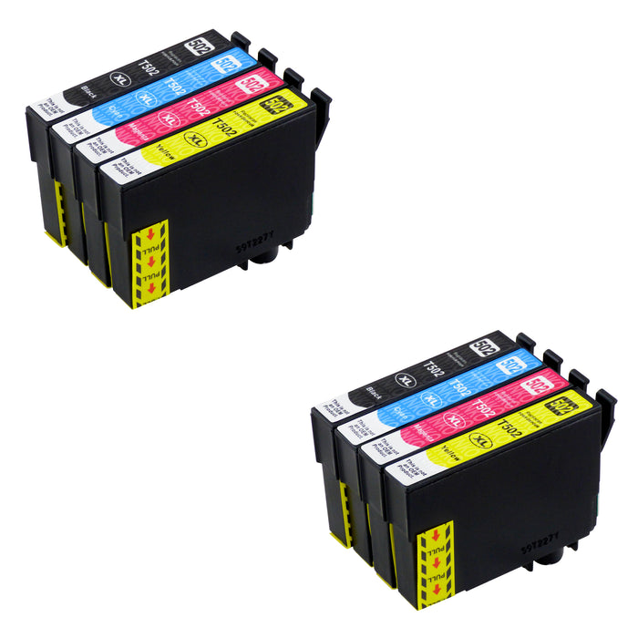 Compatible Epson 502XL (T02W6) High Capacity Ink Cartridge Multipack (2 Sets)