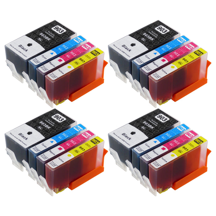 Compatible HP 903XL (3HZ51AE) High Capacity Ink Cartridge Multipack (4 Sets)