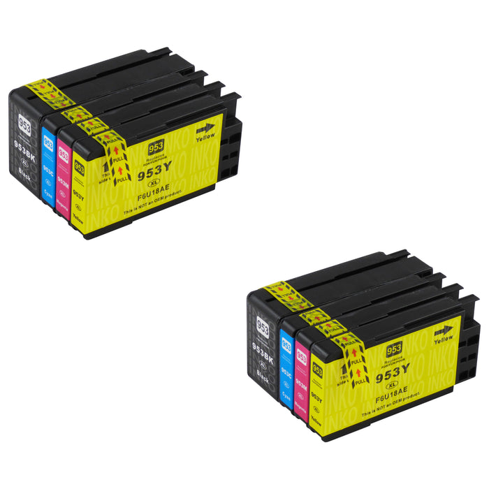 Compatible HP 953XL (3HZ52AE) High Capacity Ink Cartridge Multipack (2 Sets)