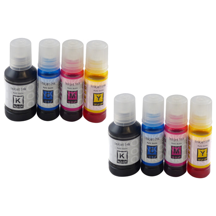 Compatible Epson Ecotank High Capacity Multipack Ink Bottles for 102, 106, 104, 105 T664, T774 (2 Sets)