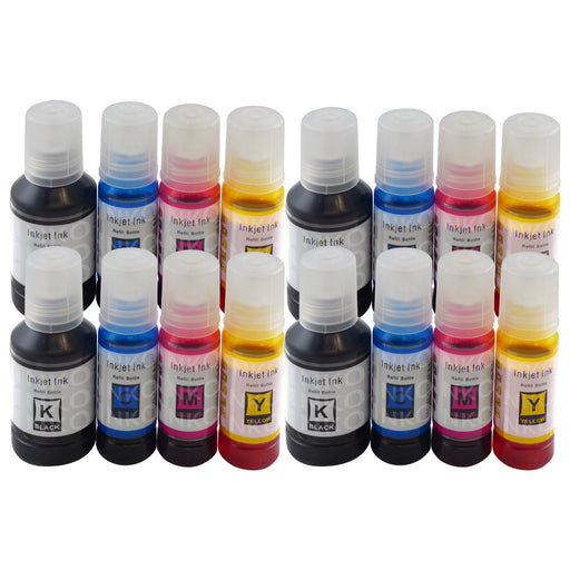 Compatible Epson Ecotank High Capacity Multipack Ink Bottles for 102, 106, 104, 105 T664, T774 (4 Sets)