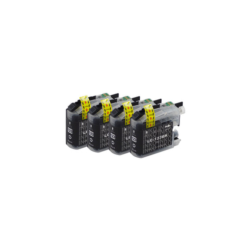 Compatible Brother LC123XL Black Ink Cartridge Quadpack