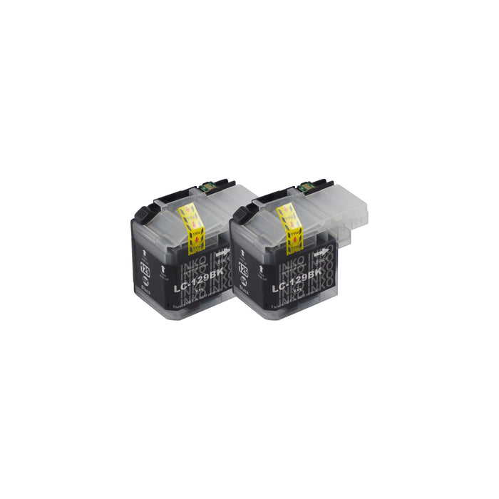 Compatible Brother LC129XL Black Ink Cartridge Twinpack