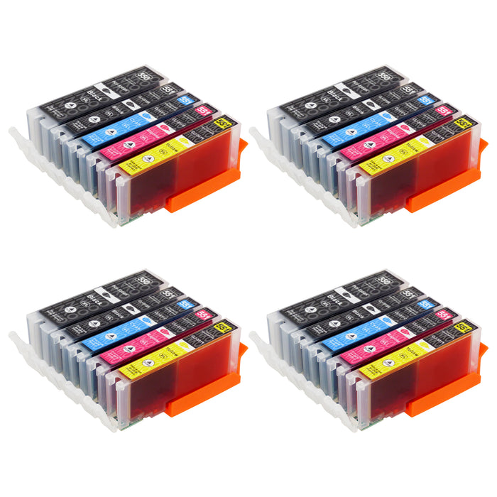 Compatible Canon PGI-550XL/CLI-551XL High Capacity Ink Cartridge Multipack (4 Sets)