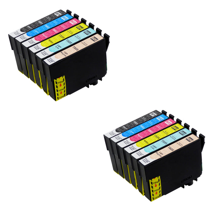 Compatible Epson T0807 High Capacity Ink Cartridge Multipack (2 Sets)