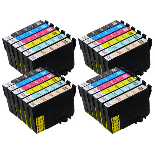 Compatible Epson T0807 High Capacity Ink Cartridge Multipack (4 Sets)