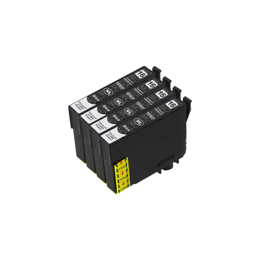 Compatible Epson T16XL (T1631) High Capacity Black Ink Cartridge Quadpack
