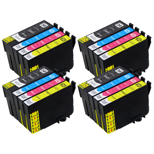 Compatible Epson T34XL (T3476) High Capacity Ink Cartridge Multipack (4 Sets)